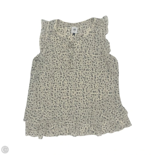 Blouse Sleeveless By Cabi In Floral Print, Size: S
