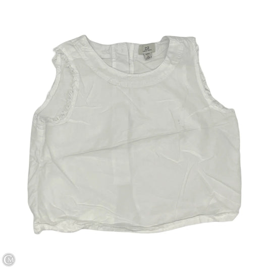 Top Sleeveless By Thread And Supply In White, Size: M