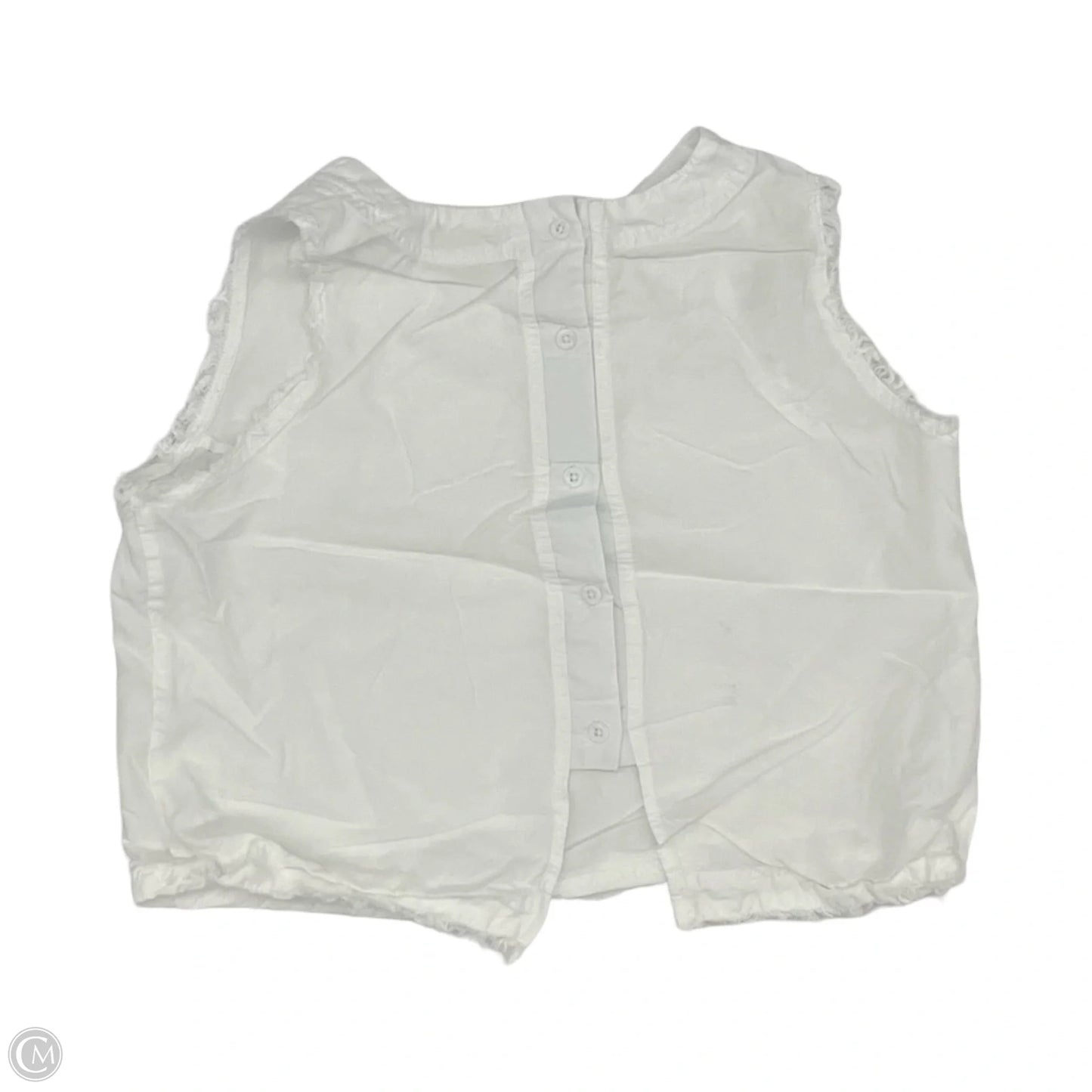 Top Sleeveless By Thread And Supply In White, Size: M