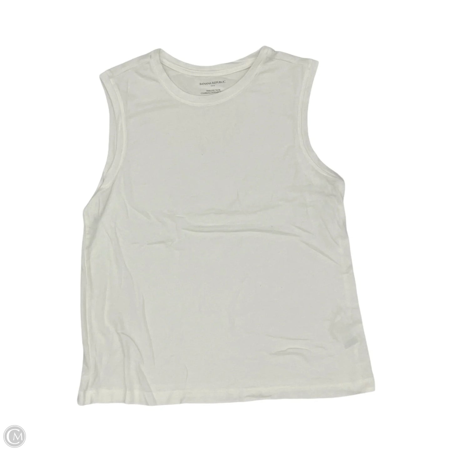 Top Sleeveless By Banana Republic In Cream, Size: M