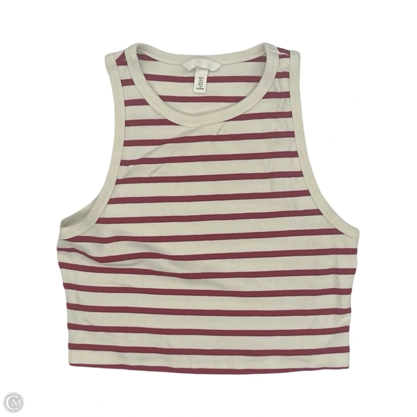 Tank Top By H&m In Red & White, Size: L