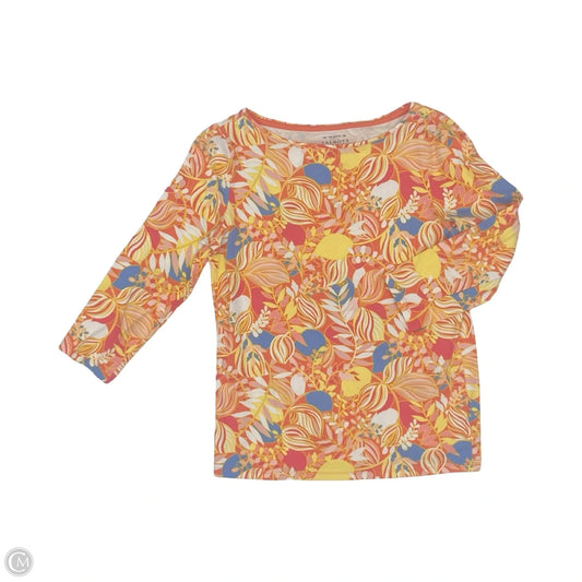 Top Short Sleeve By Talbots In Multi-colored, Size: Mp