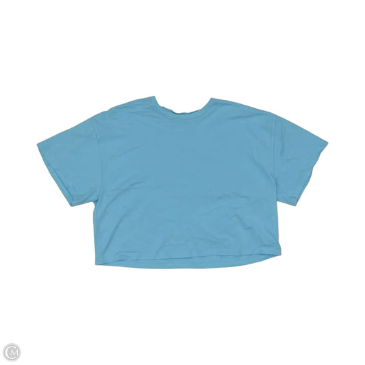 Athletic Top Short Sleeve By Athleta In Blue, Size: Xl