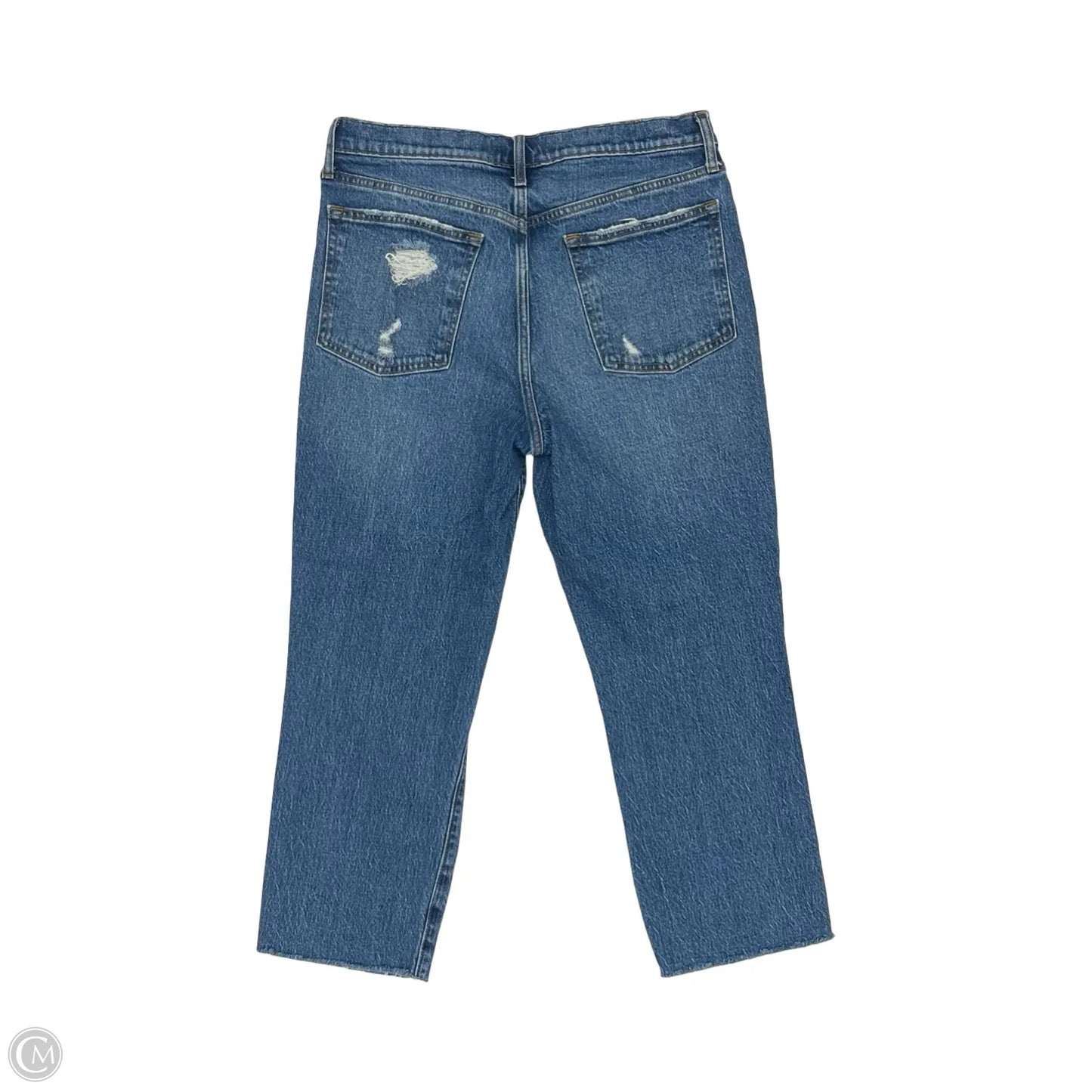Jeans Straight By Abercrombie And Fitch In Blue Denim, Size: 10