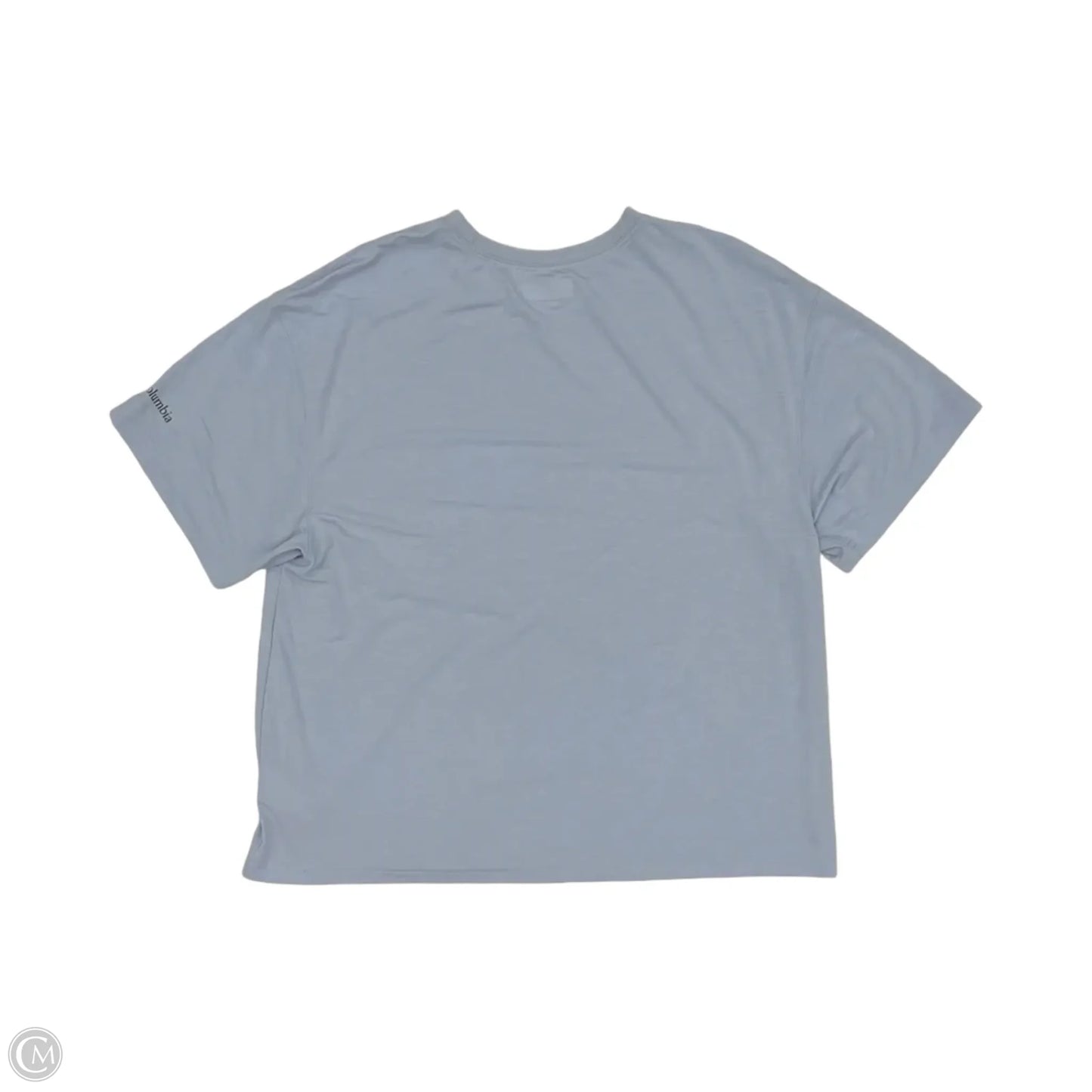 Athletic Top Short Sleeve By Columbia In Blue, Size: L