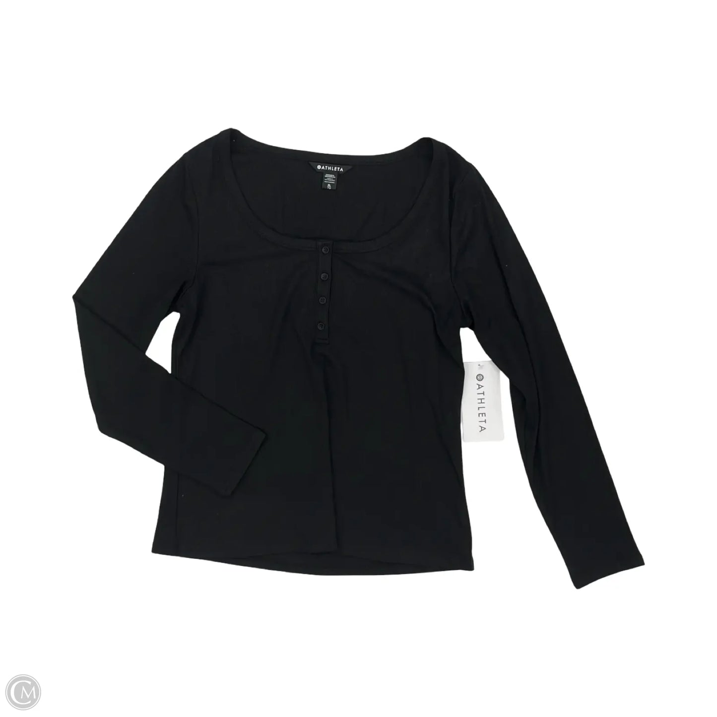Top Long Sleeve By Athleta In Black, Size: Xl