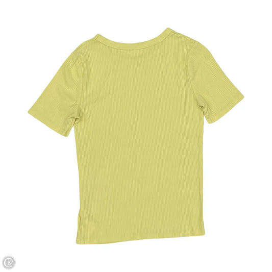 Top Short Sleeve By A New Day In Yellow, Size: S
