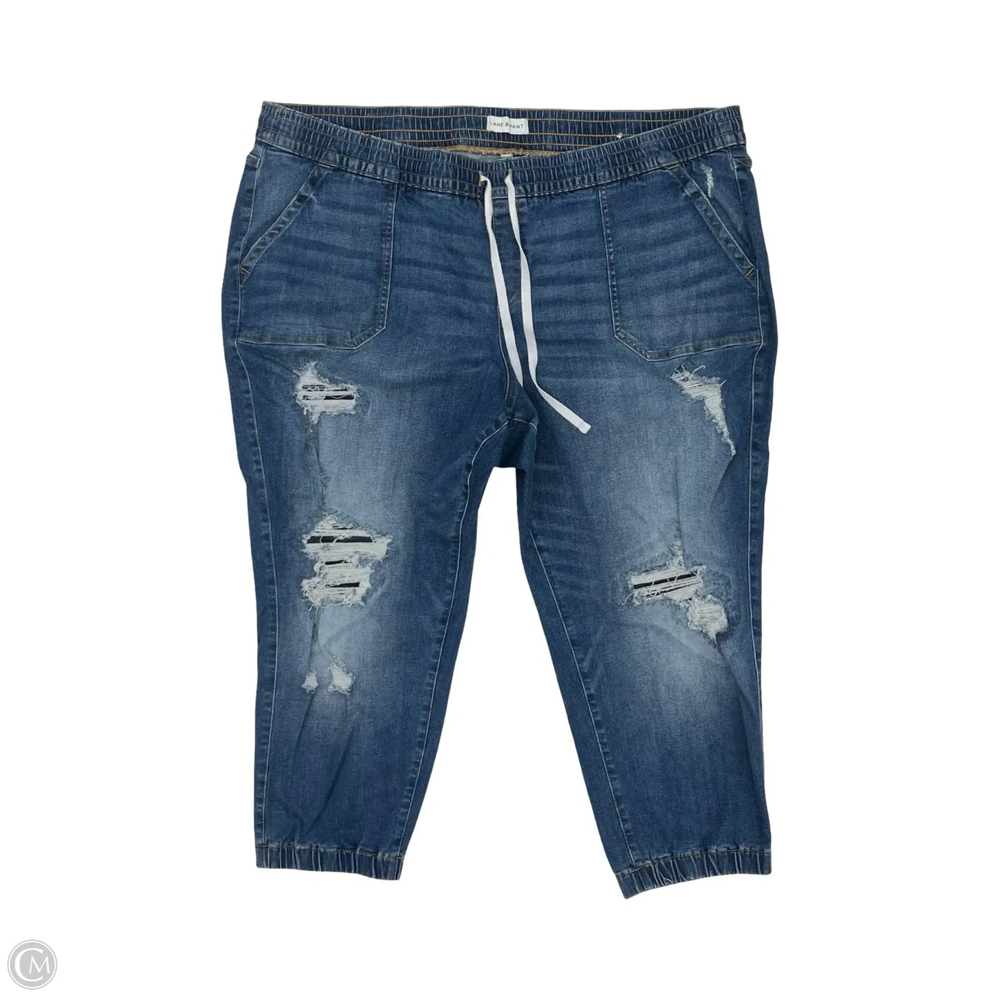 Jeans Straight By Lane Bryant In Blue Denim, Size: 24