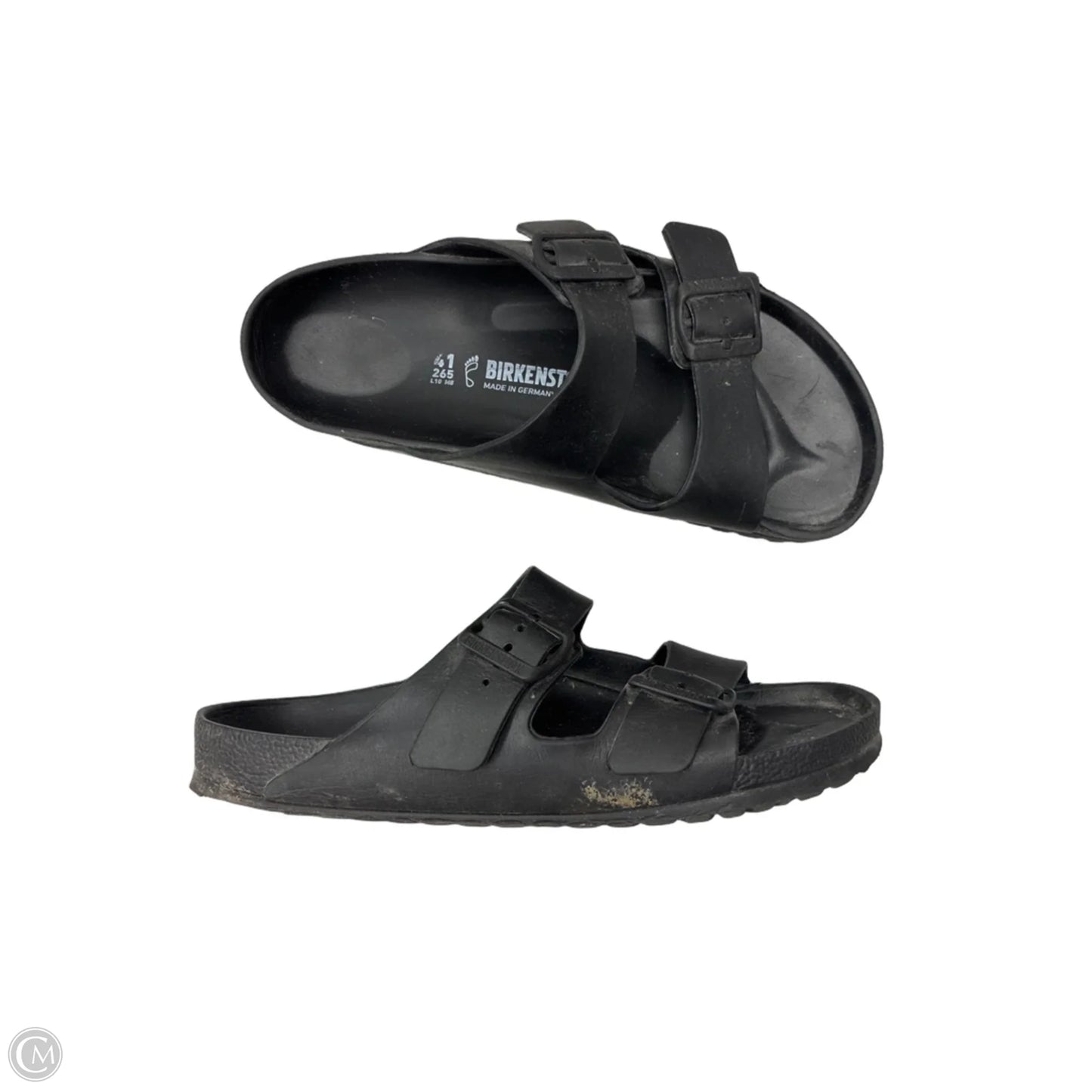 Sandals Flats By Birkenstock In Black, Size: 10