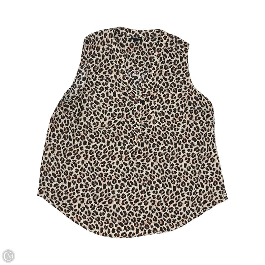 Blouse Sleeveless By Torrid In Leopard Print, Size: 1x