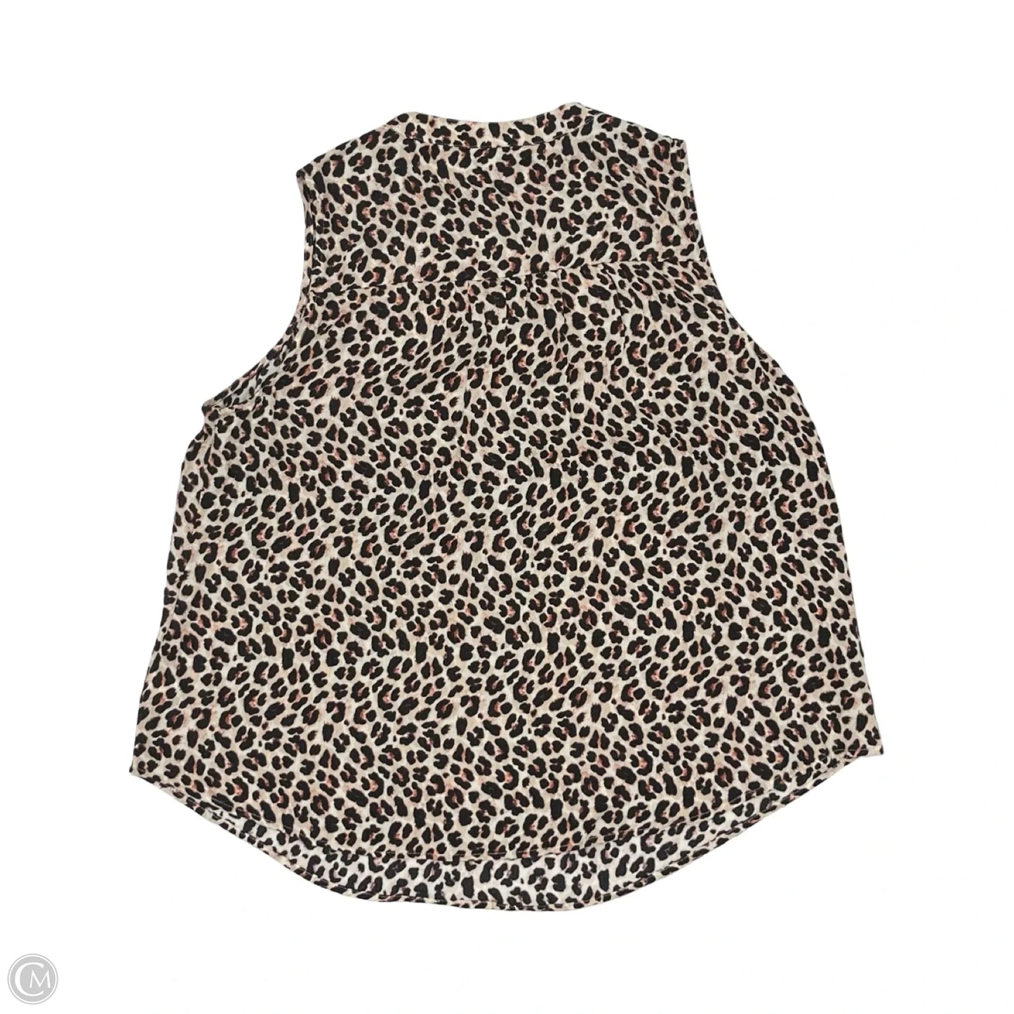 Blouse Sleeveless By Torrid In Leopard Print, Size: 1x