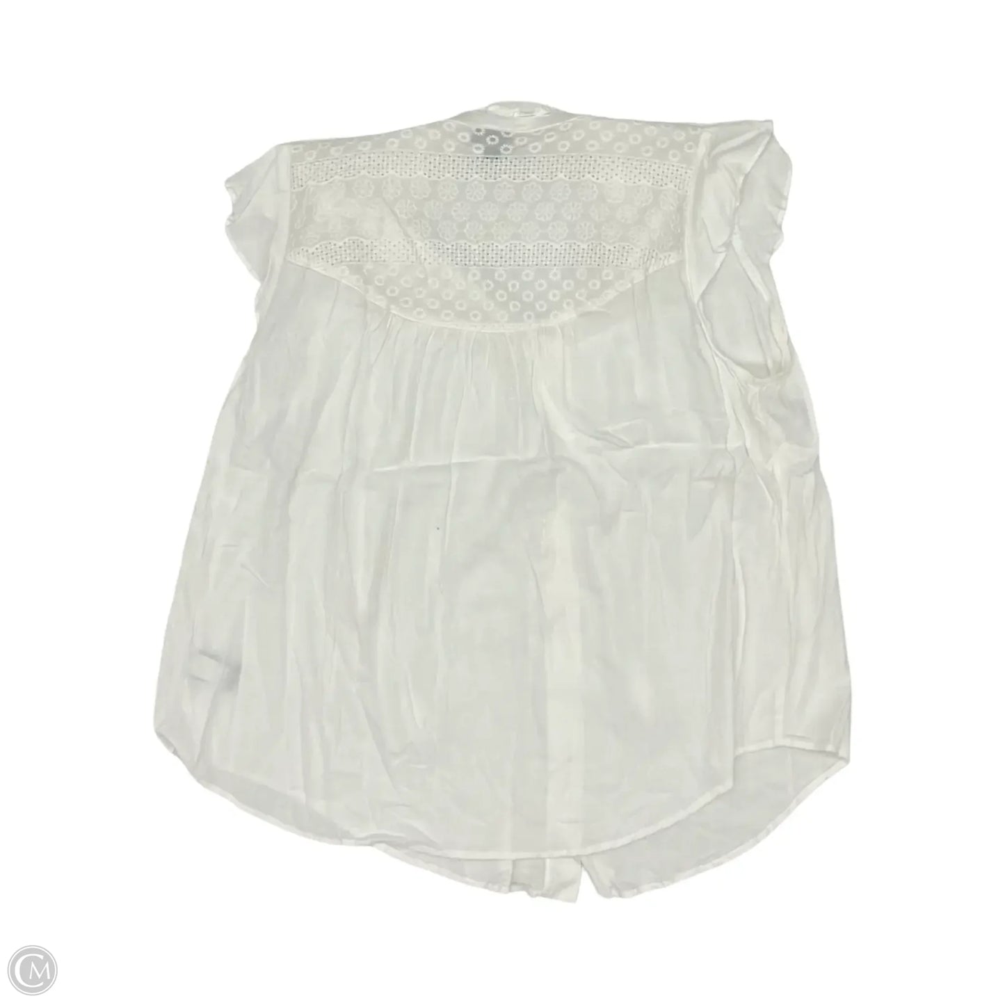 Blouse Short Sleeve By Torrid In White, Size: 1x