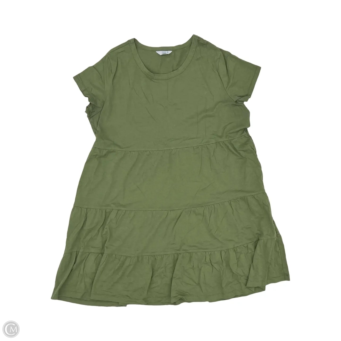 Dress Casual Short By Time And Tru In Green, Size: Xl