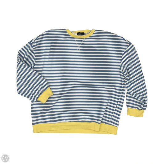Sweatshirt Crewneck By Trendy Queen In Striped Pattern, Size: Xl