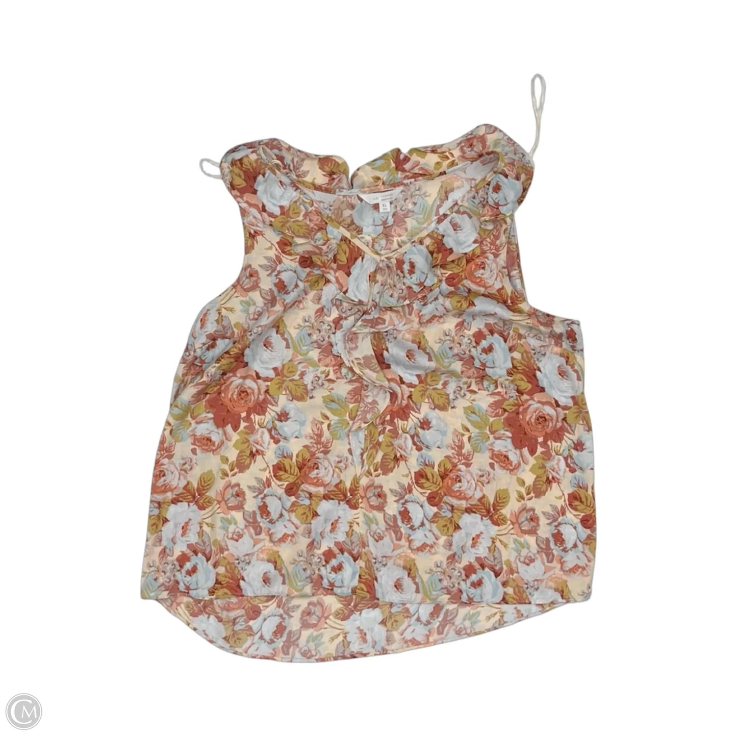 Top Sleeveless By Loft In Floral Print, Size: Xl