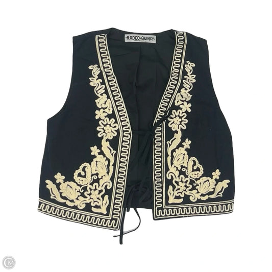 Vest Other By Clothes Mentor In Black & Tan, Size: M