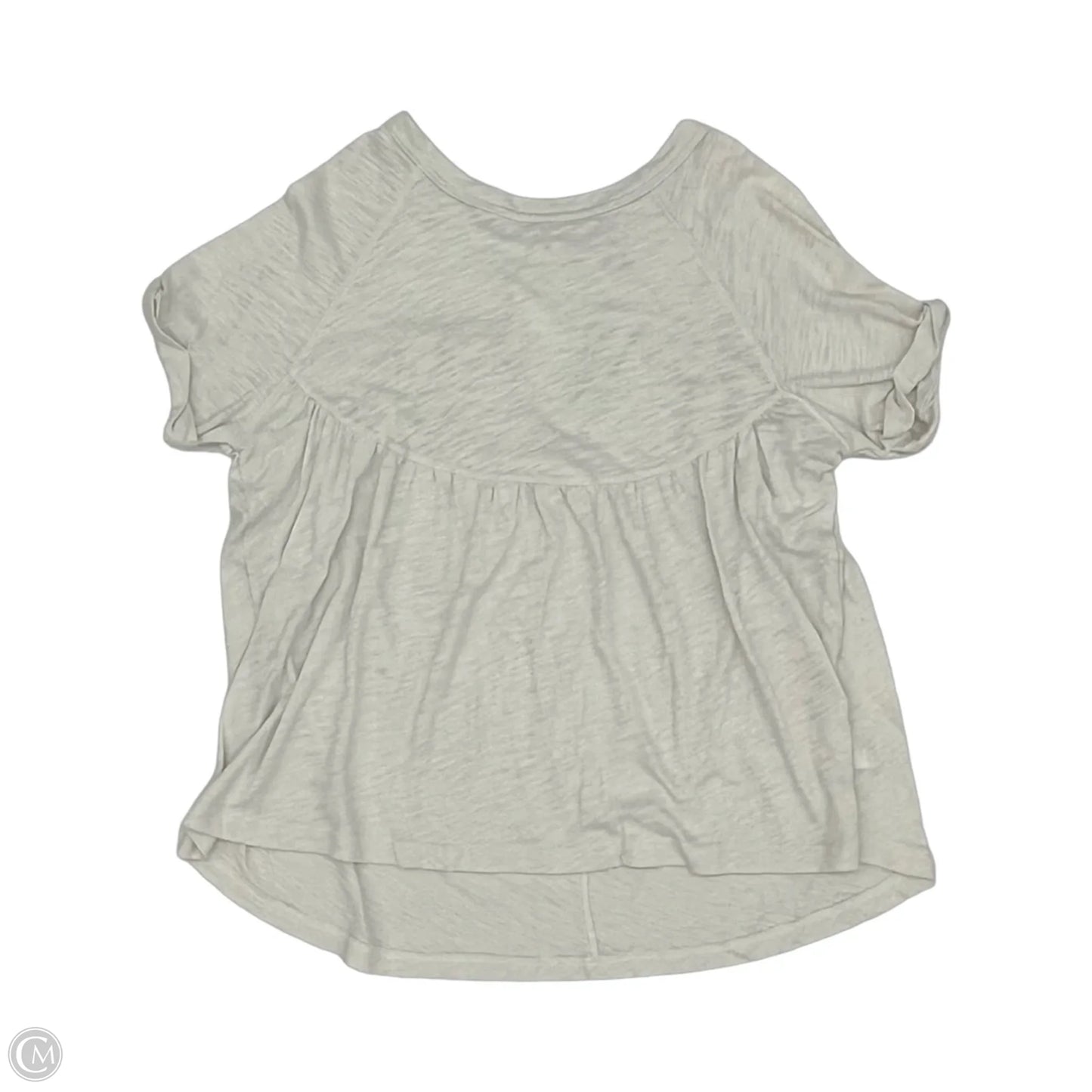 Top Short Sleeve By American Eagle In Cream, Size: Xs