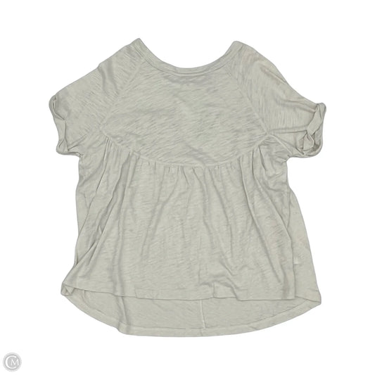 Top Short Sleeve By American Eagle In Cream, Size: Xs