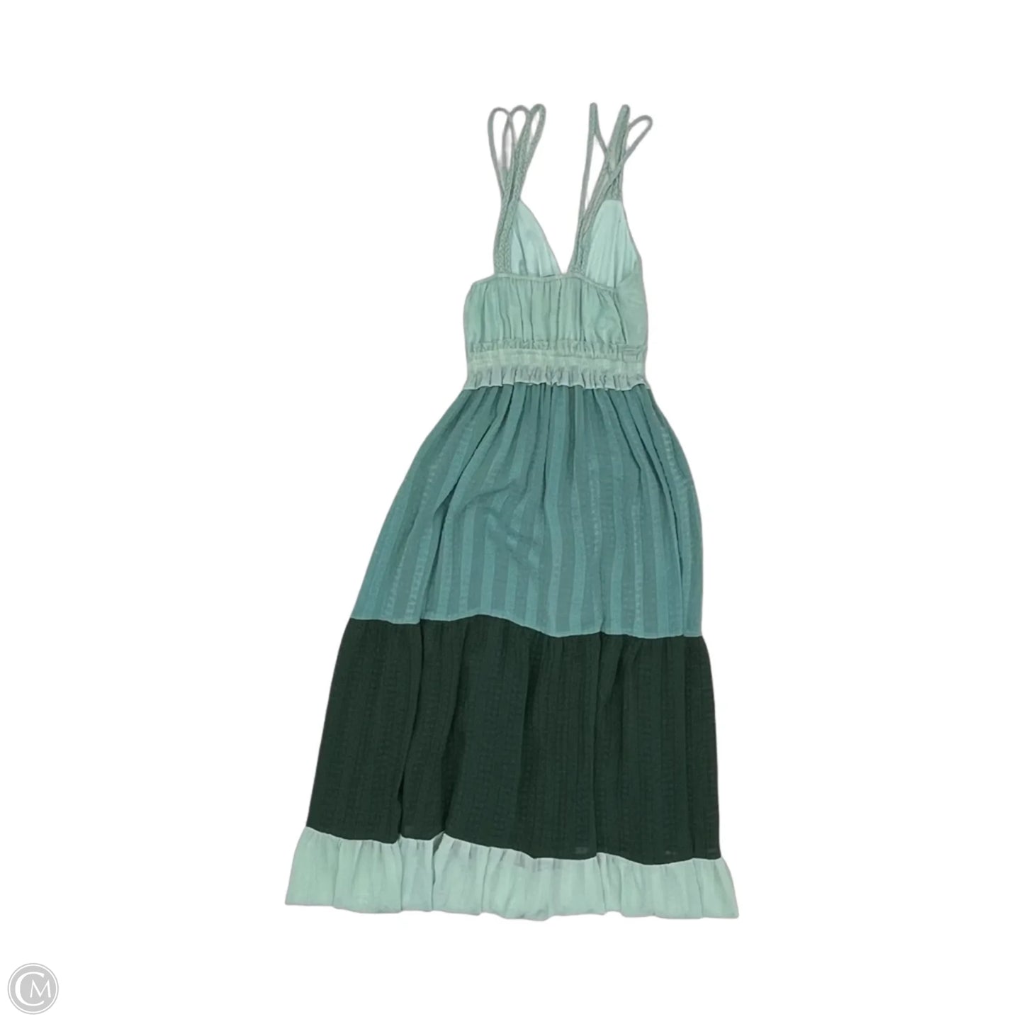 Dress Casual Midi By Clothes Mentor In Green, Size: Xs