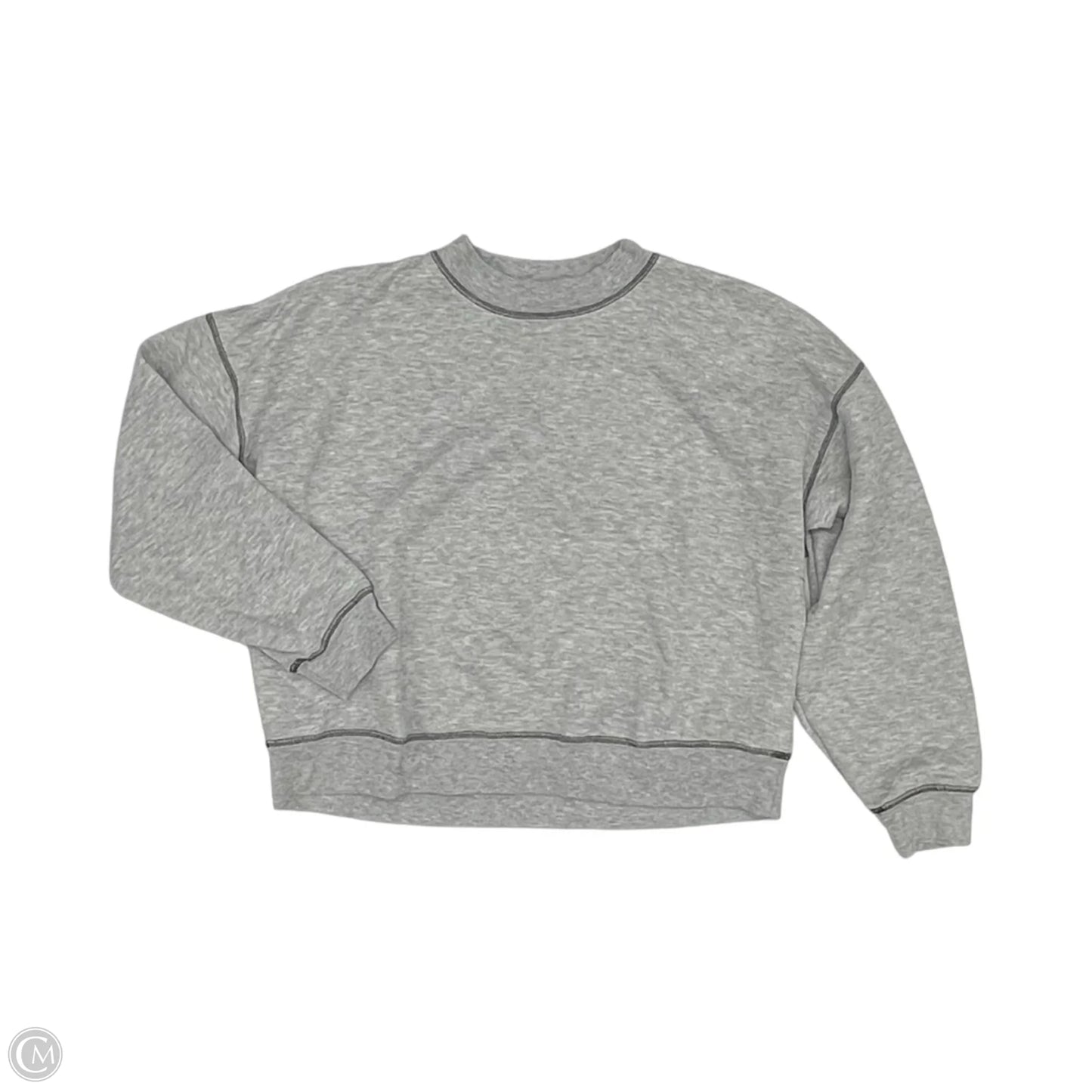 Sweatshirt Crewneck By Clothes Mentor In Grey, Size: L