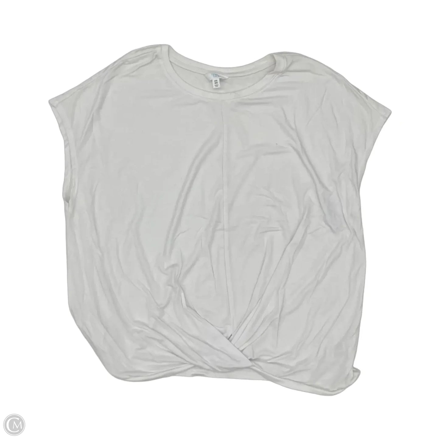 Top Short Sleeve By Time And Tru In White, Size: Xxl