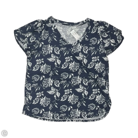 Top Short Sleeve By Maurices In Floral Print, Size: Xxl
