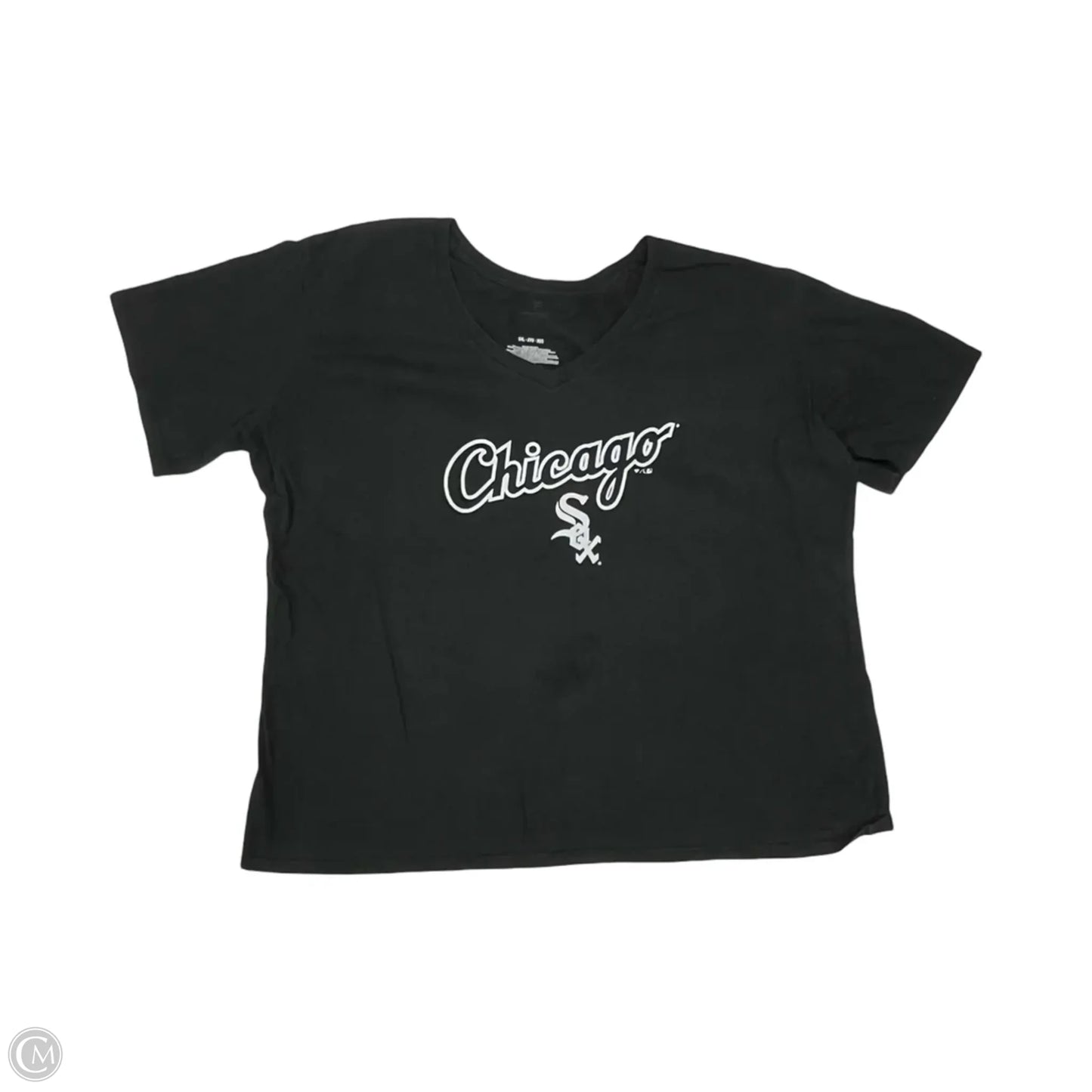 Athletic Top Short Sleeve By Fanatics In Black, Size: 2x