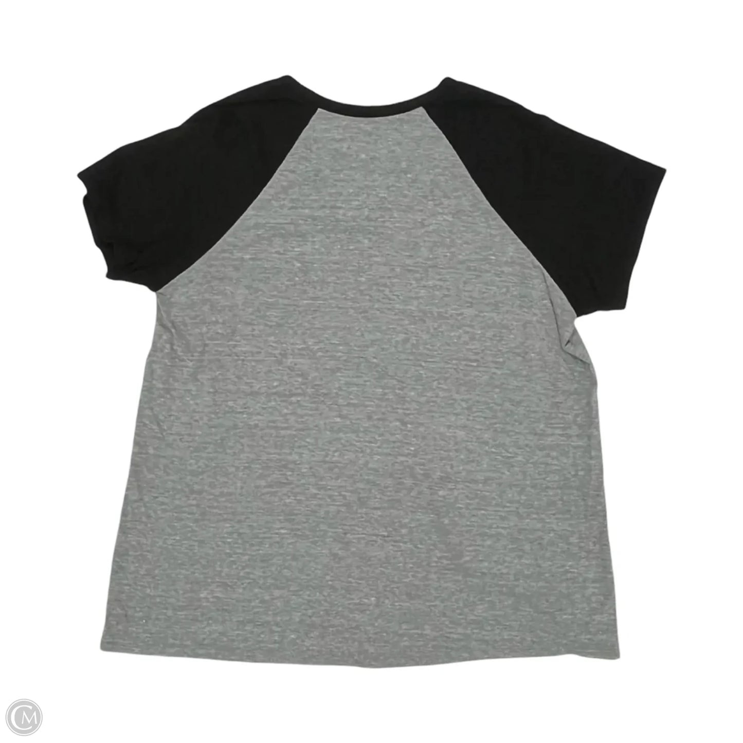 Top Short Sleeve By Torrid In Black & Grey, Size: 1x
