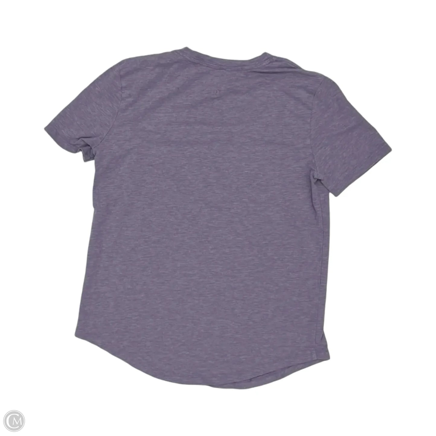 Athletic Top Short Sleeve By Lululemon In Purple, Size: Xs