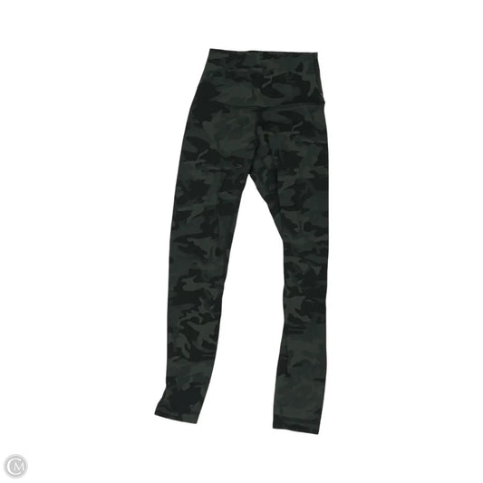 Athletic Leggings Capris By Lululemon In Camouflage Print, Size: Xs