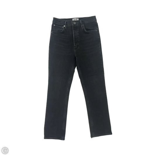 Jeans Skinny By Agolde In Black Denim, Size: 6