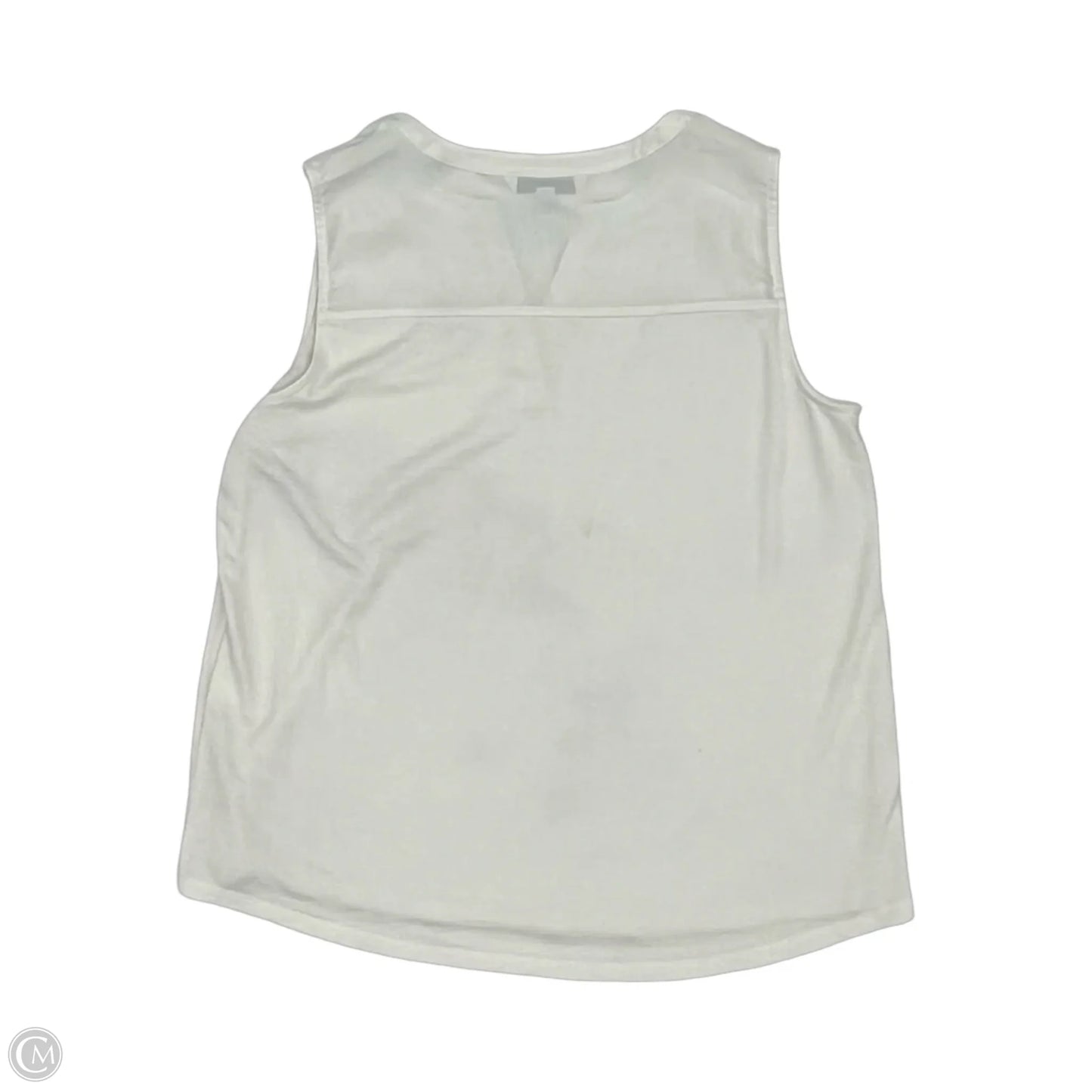 Blouse Sleeveless By 41 Hawthorn In White, Size: Xl