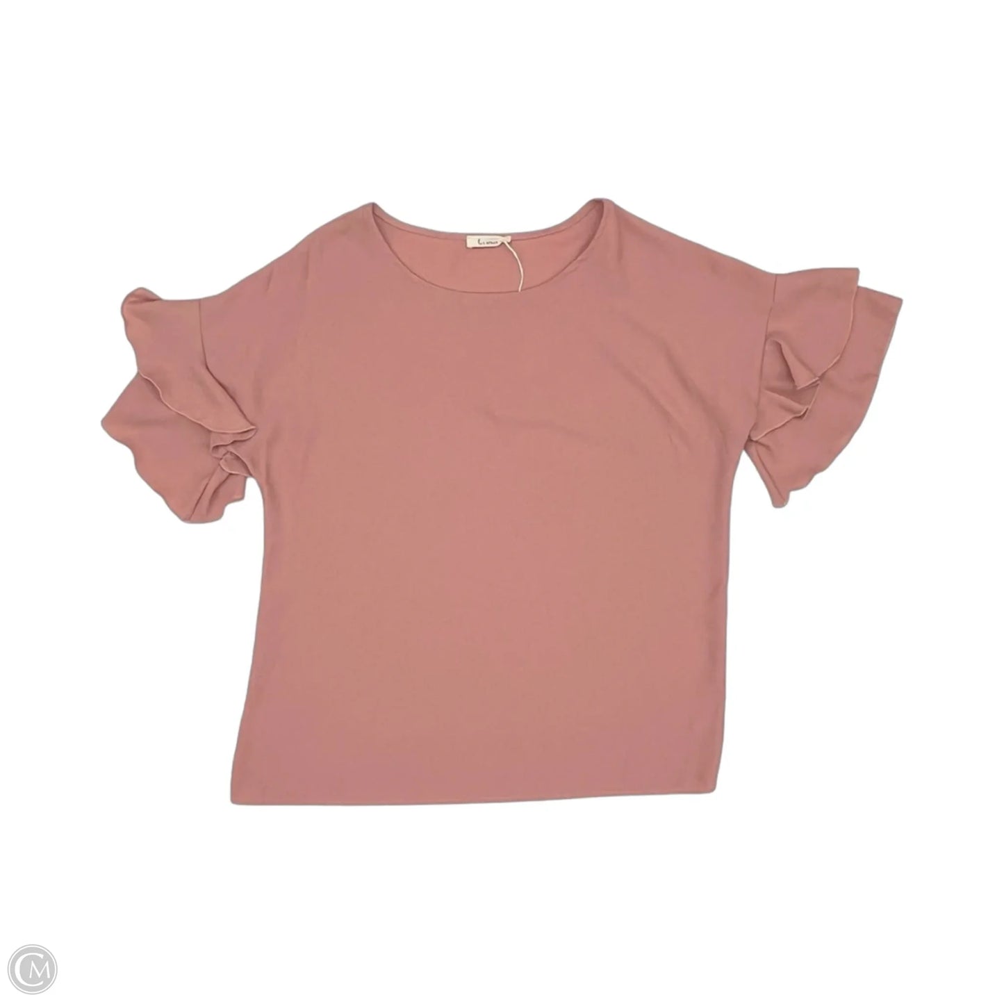 Blouse Short Sleeve By Cmf In Pink, Size: M
