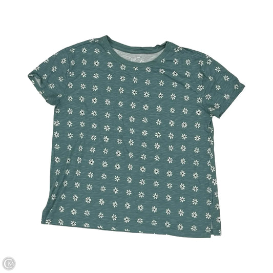Top Short Sleeve By Maurices In Floral Print, Size: M