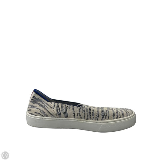 Shoes Flats By Rothys In Blue & Tan, Size: 9