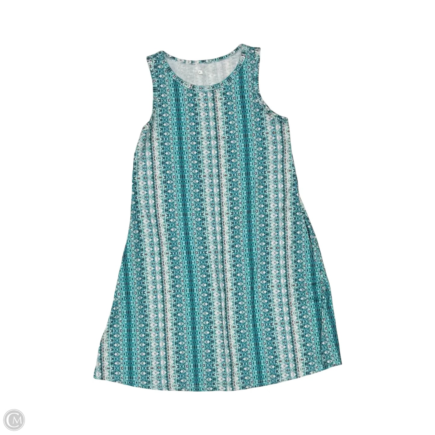 Dress Casual Short By Cmf In Blue & Brown, Size: S