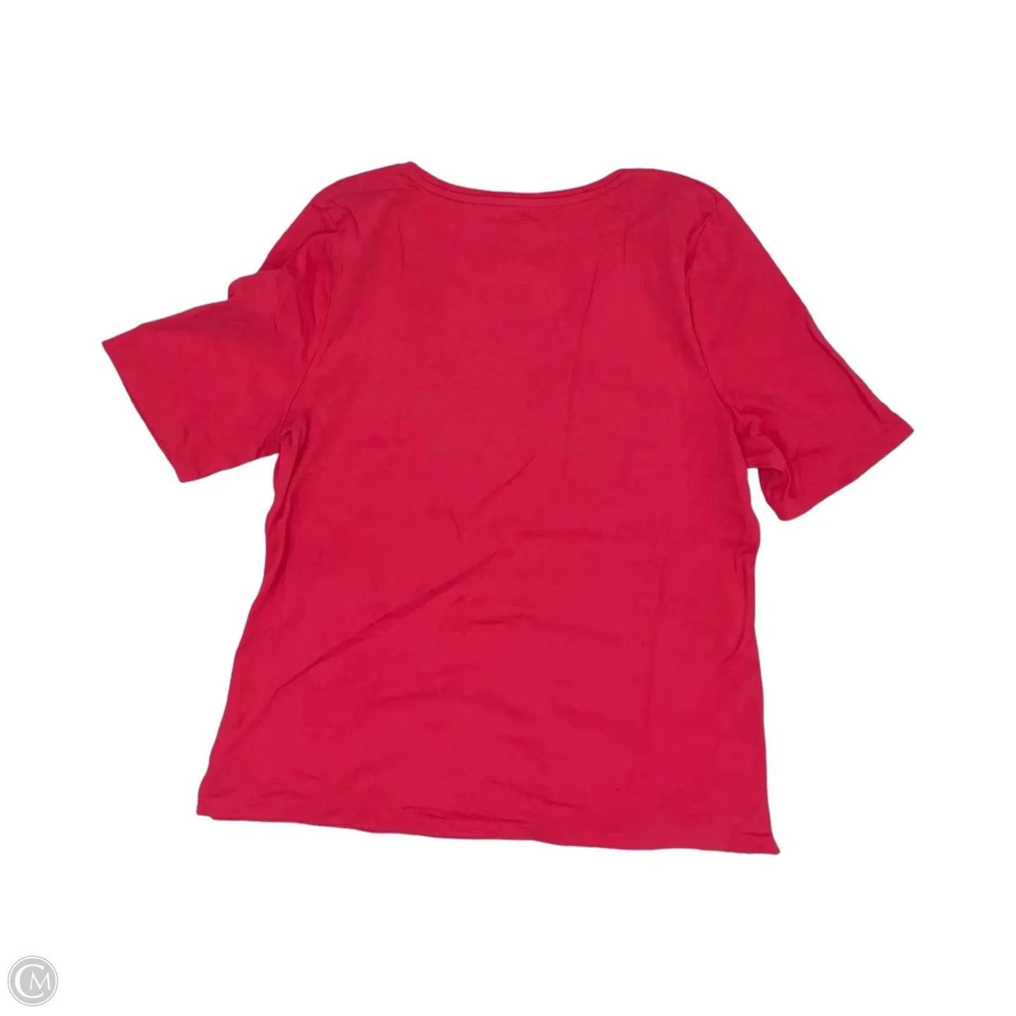 Top Short Sleeve By Talbots In Pink, Size: Xl