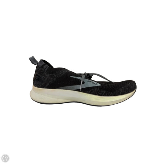 Shoes Athletic By Brooks In Black & Grey, Size: 8.5
