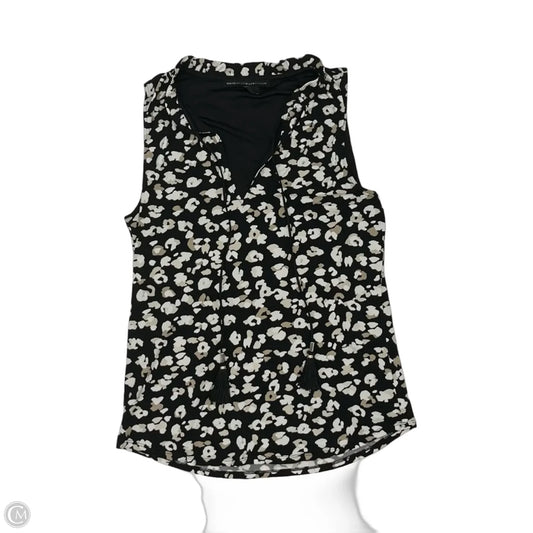 Blouse Sleeveless By White House Black Market In Black & Cream, Size: Xs