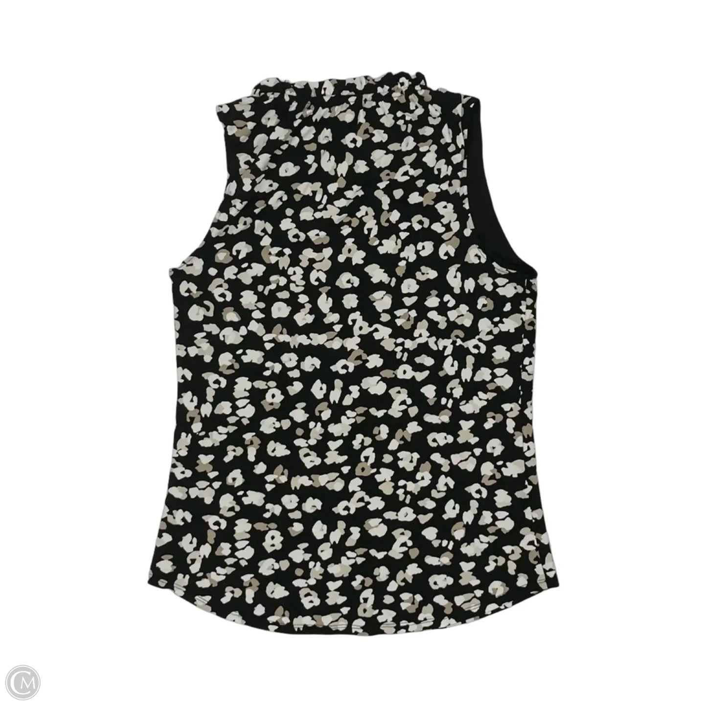 Blouse Sleeveless By White House Black Market In Black & Cream, Size: Xs