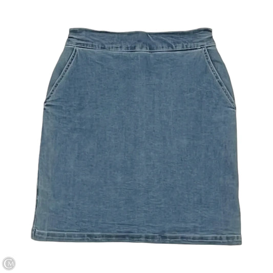 Skort By Boston Proper In Blue Denim, Size: 0