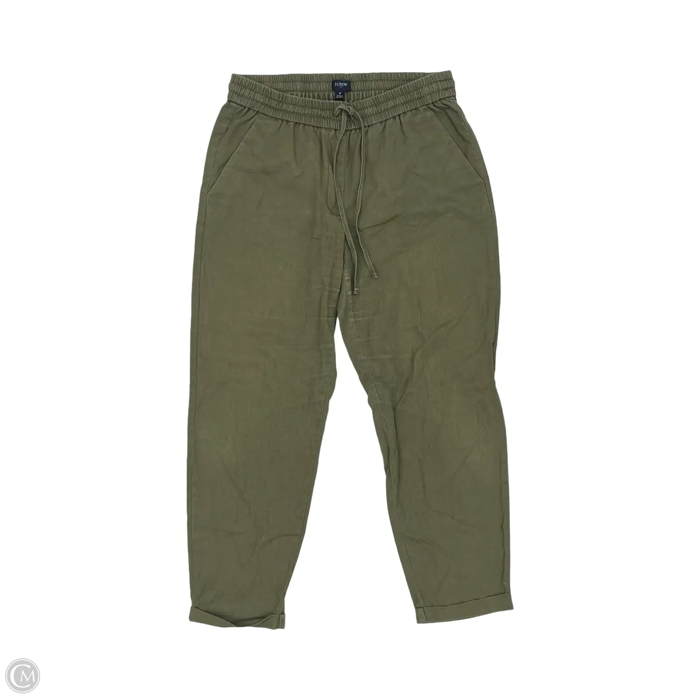 Pants Linen By J. Crew In Green, Size: 4