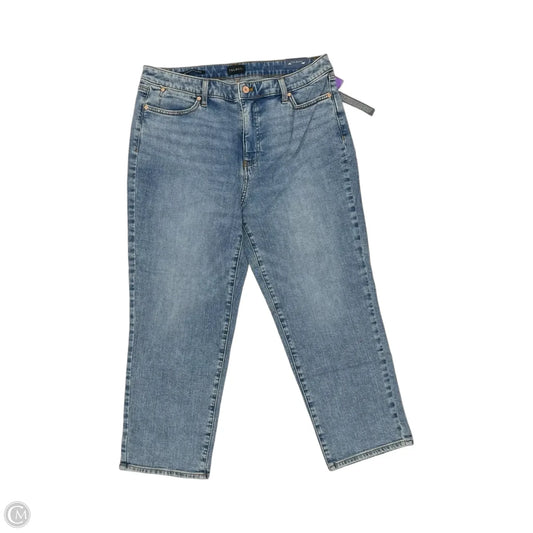 Jeans Cropped By Talbots In Blue Denim, Size: 14