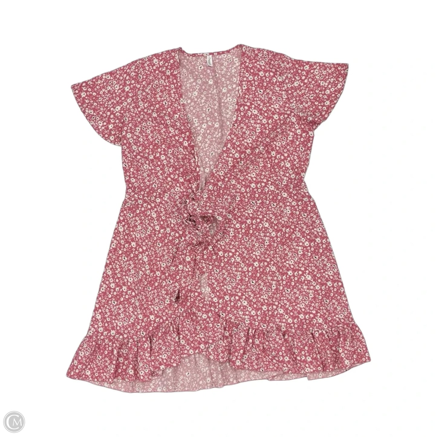 Dress Casual Short By Clothes Mentor In Floral Print, Size: L