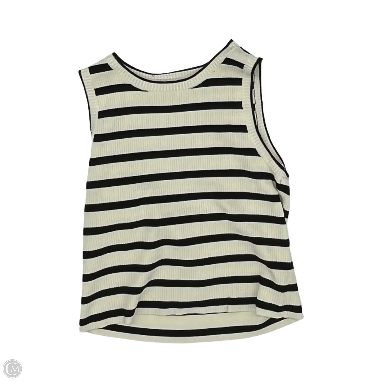 Top Sleeveless By Clothes Mentor In Black & Tan, Size: Xl