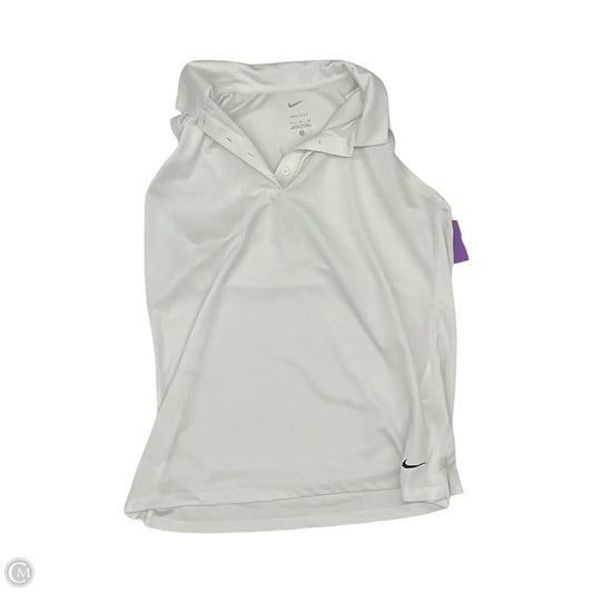 Athletic Tank Top By Nike In White, Size: L