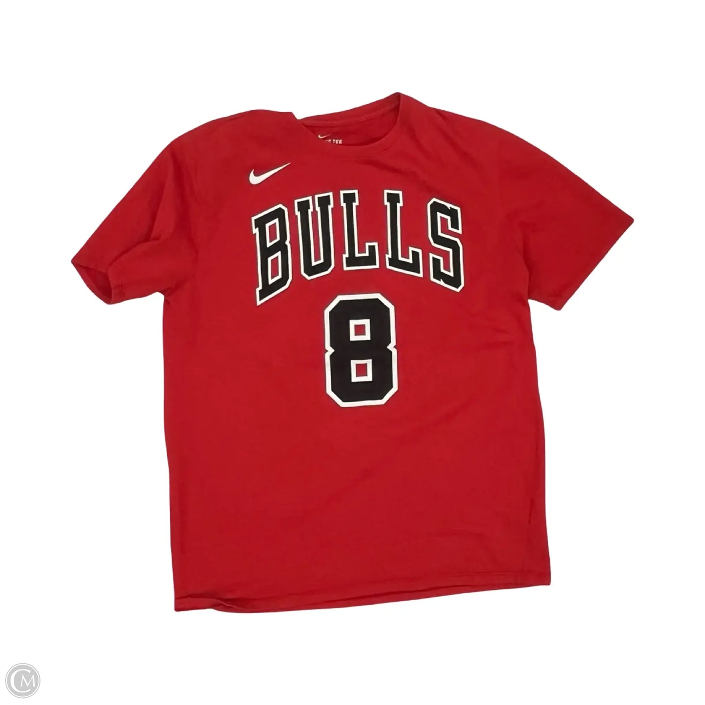 Athletic Top Short Sleeve By Nike In Red, Size: L
