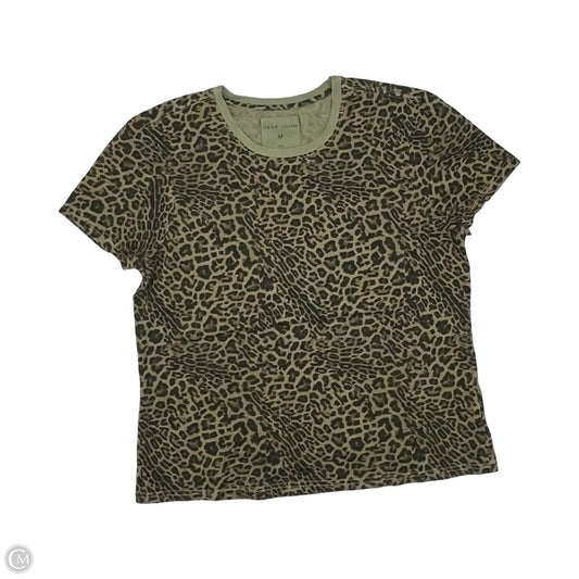 Top Short Sleeve By Dear John In Animal Print, Size: M
