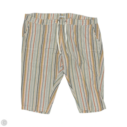 Pants Cropped By Clothes Mentor In Multi-colored, Size: 2x