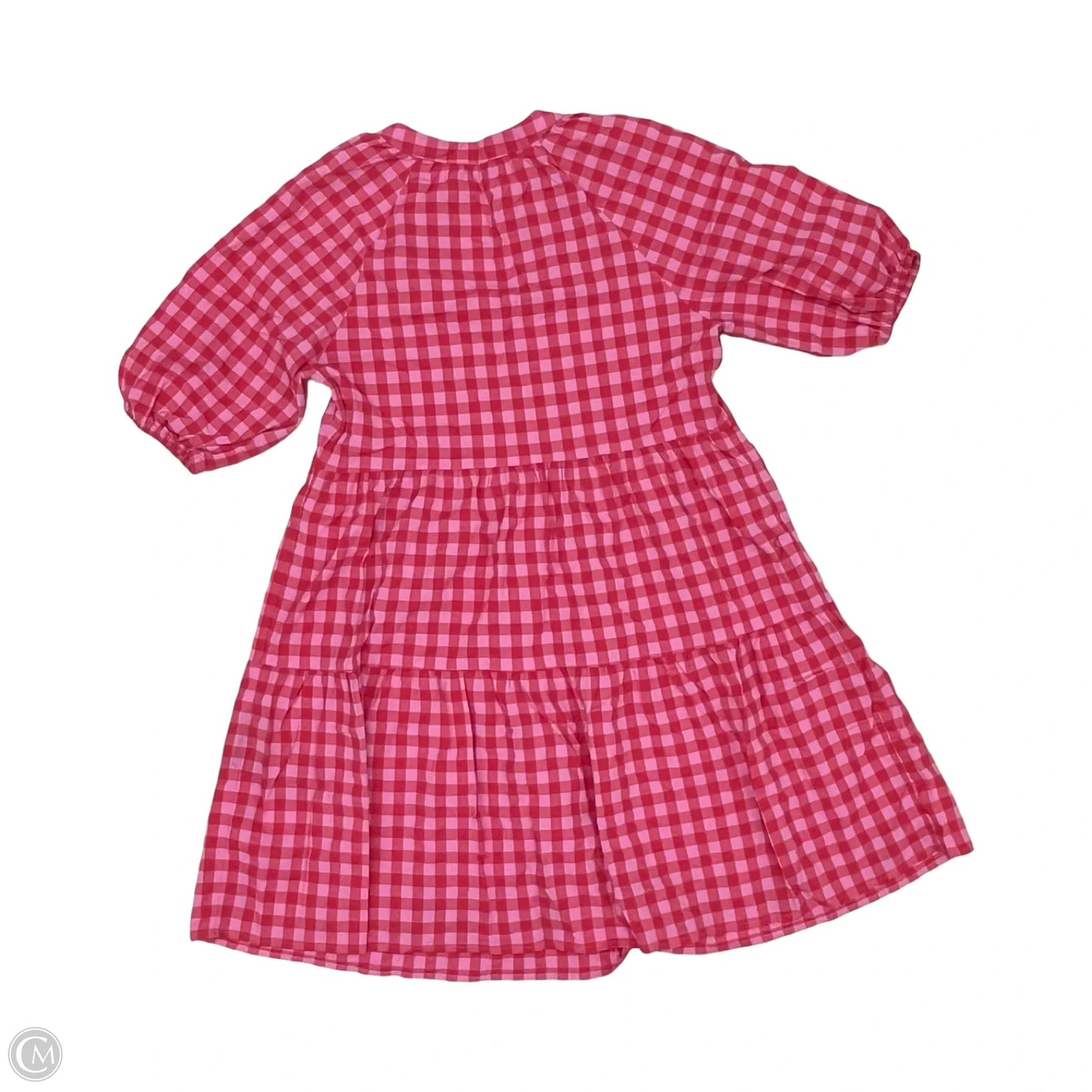 Dress Casual Short By Vineyard Vines In Pink & Red, Size: M